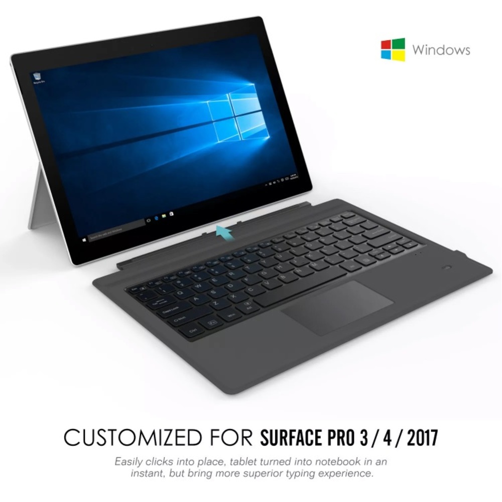 Backlit Wireless Bluetooth Keyboard Surface Pro - Picture 8 of 8